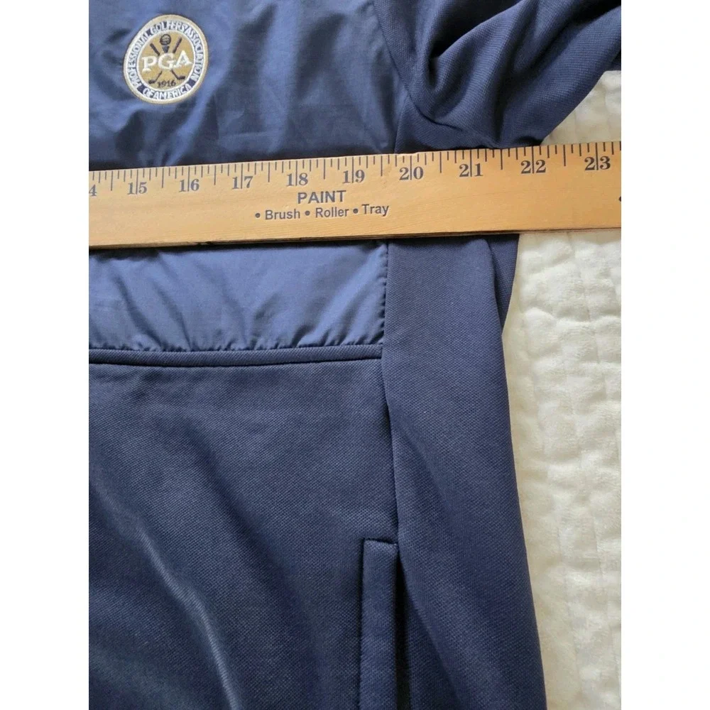 RLX Ralph Lauren Navy Blue Thermal Tech PGA Golf Jacket Quarterzip Medium
